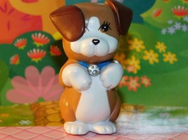 Vintage Littlest Pet Shop Kenner 1992 Brown White Dog floppy Ear Moves HTF RARE - £7.11 GBP