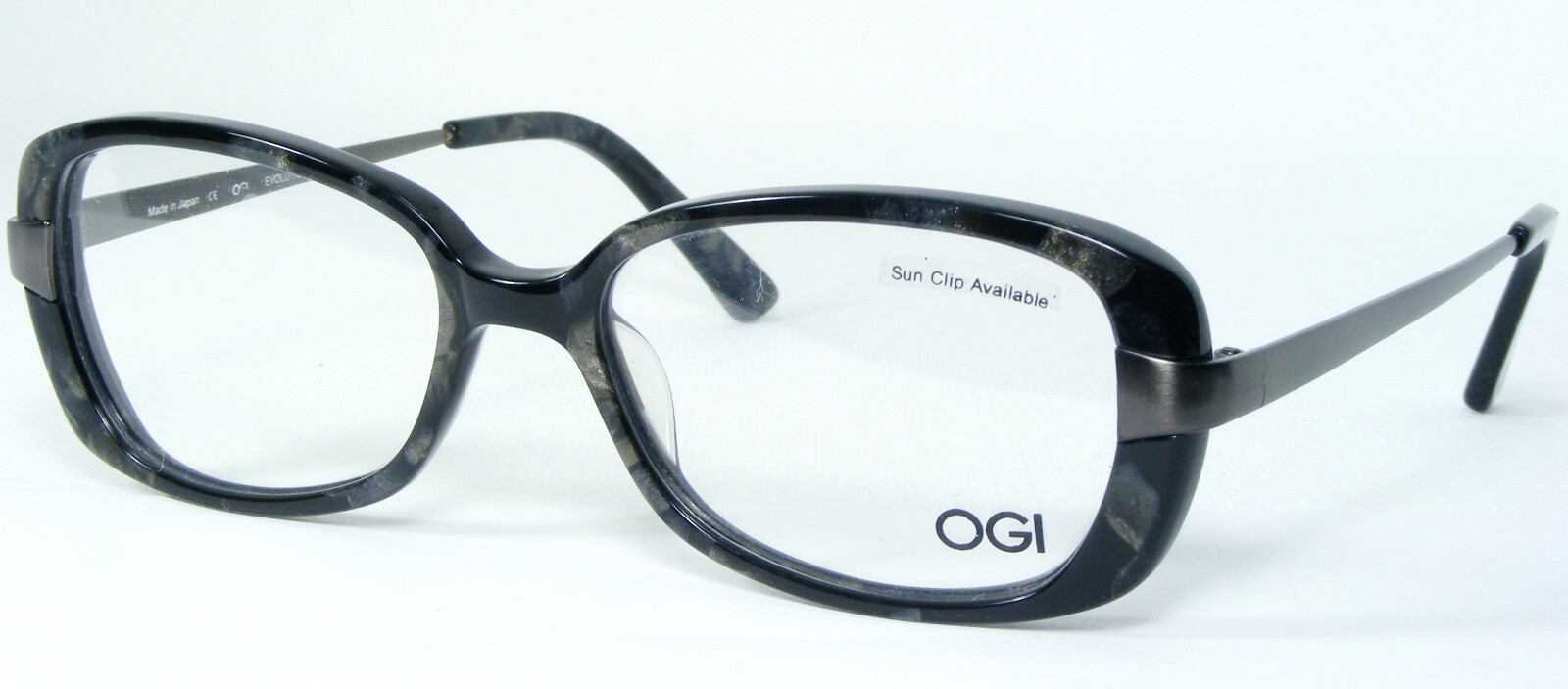 OGI Evolution 9071 1287 Schwarz Stein / Gunmetal Unique Brille Rahmen 53... - $135.62