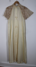 Vtg Corhan Noumair P Ivory Nightgown Robe House Dress 2-Piece Set - £35.73 GBP