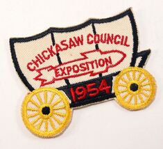 Vintage 1954 Exposition Wagon Chickasaw Council Boy Scouts of America BS... - $10.81 CAD