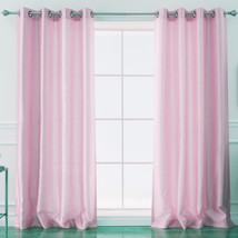 PINK 1PANEL CURTAIN TREATMENT HOME DECOR BAY OR STANDARD WINDOW SEMISHEER - $22.99