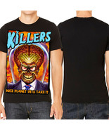 KND Mars Attacks Alien Parody Sci-Fi Movie Tim Burton Mens T-Shirt Black... - $18.50+