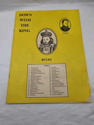 Avalon Hill Down With The King Board Game Rule Book - $11.87