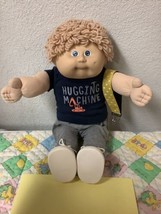 Vintage Cabbage Patch Kid Boy Head Mold #8 KT Factory 1985 Wheat Hair Blue Eyes - £147.88 GBP