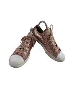 Converse all Star Chuck Taylor Junior Girls Shoes Pink 5M Sequin Walking... - $19.62