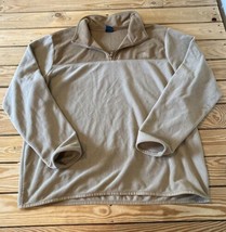 The north face Men’s 1/4 Zip Fleece jacket size XL Brown R2 - $24.65