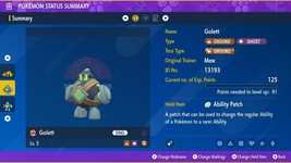 Shiny 6IV XXXL Adamant Iron Fist Golett Pokemon Scarlet/Violet Indigo Disk - £2.67 GBP