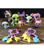 LOT OF 5  LITTLEST PET SHOP LPS Cat Dog Horse Snail Turtle Plus Extras - $33.85 CAD