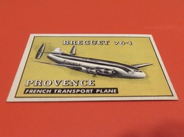 1953 Topps Wings # 183 Breguet 76-1 Provence Back Gum Near Mint ! - $59.99