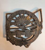 Cast Iron Trivet "The Great Seal of the State of Ohio" Vintage image 2