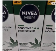NIVEA MEN Sensitive Calm Moisturizer Hemp Seed Oil and Vitamin E, 2.5 Oz 3 Pack - £17.58 GBP