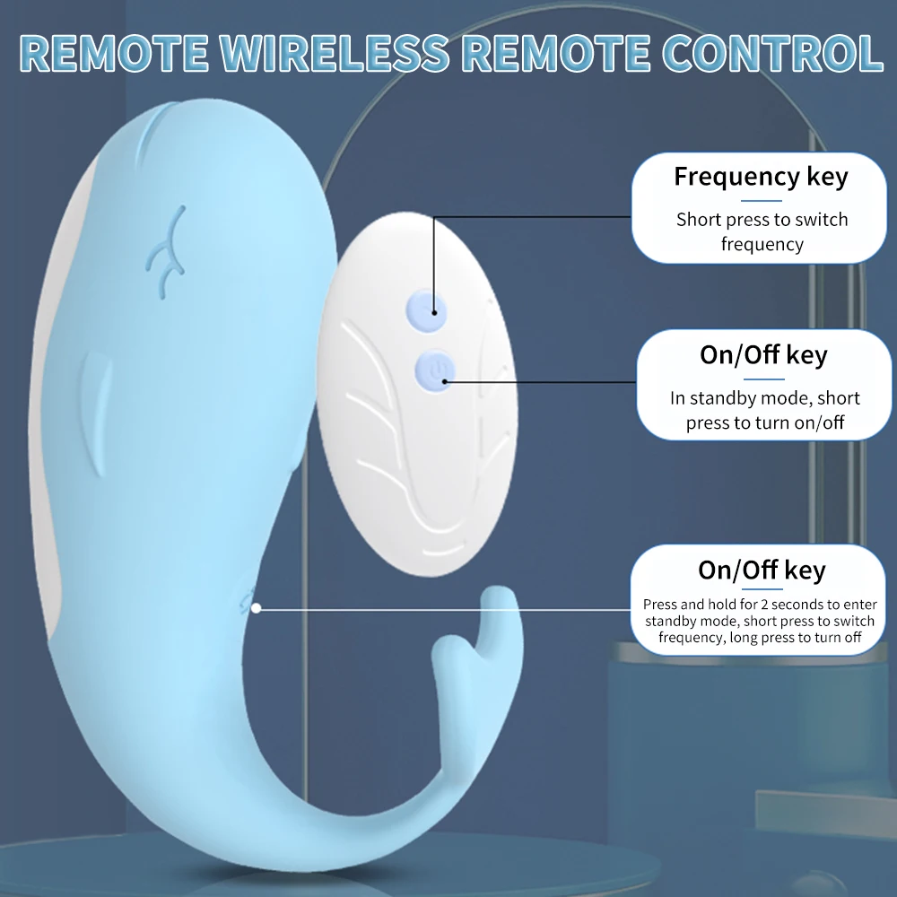 Ibrating egg stimulating vibrator remote control wireless dancing little whale vibrator thumb200