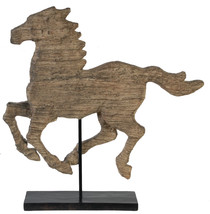 A&amp;B Home Wood Look Horse Sculpture 19&quot;X3&quot;X19.5&quot; - £68.84 GBP