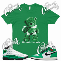 Green SMILE PAIN Sneaker T Shirt to match J1 13 Lucky Green WMNS Pine Mid 1  - £20.16 GBP+
