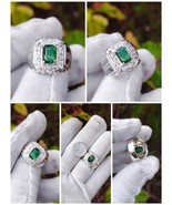 Natural Colombia Emerald 2.10 Carat silver Handmade Ring - $412.80