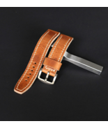 Handmade Horween leather watch strap 18-26mm Brown, Premium wrist watch band men - $85.00