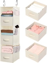 6 Tier Foldable Hanging Closet Organizer, Hanging Shelf With 2 Hooks For... - £34.32 GBP