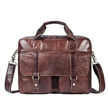 Briefcases Male Genuine Leather Men Bags for Document - £68.25 GBP