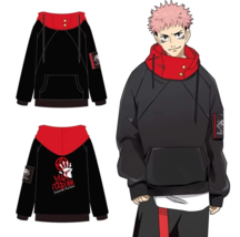 Jujutsu Kaisen Gojo Satoru Yuji Itadori Cosplay Black/Red Hooded Sweatsh... - $371.25 MXN
