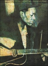 Charlie Christian with Gibson ES-150 guitar pin-up photo antique artwork - £3.30 GBP