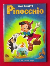 Walt Disney&#39;s Pinoccohio 1972 A Big Golden Book Hardcover 19th Printing ... - £6.88 GBP