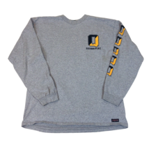 Vintage Qunnipiac Bobcats Long Sleeve Gray T Shirt Jansport Large USA  Made - £22.34 GBP