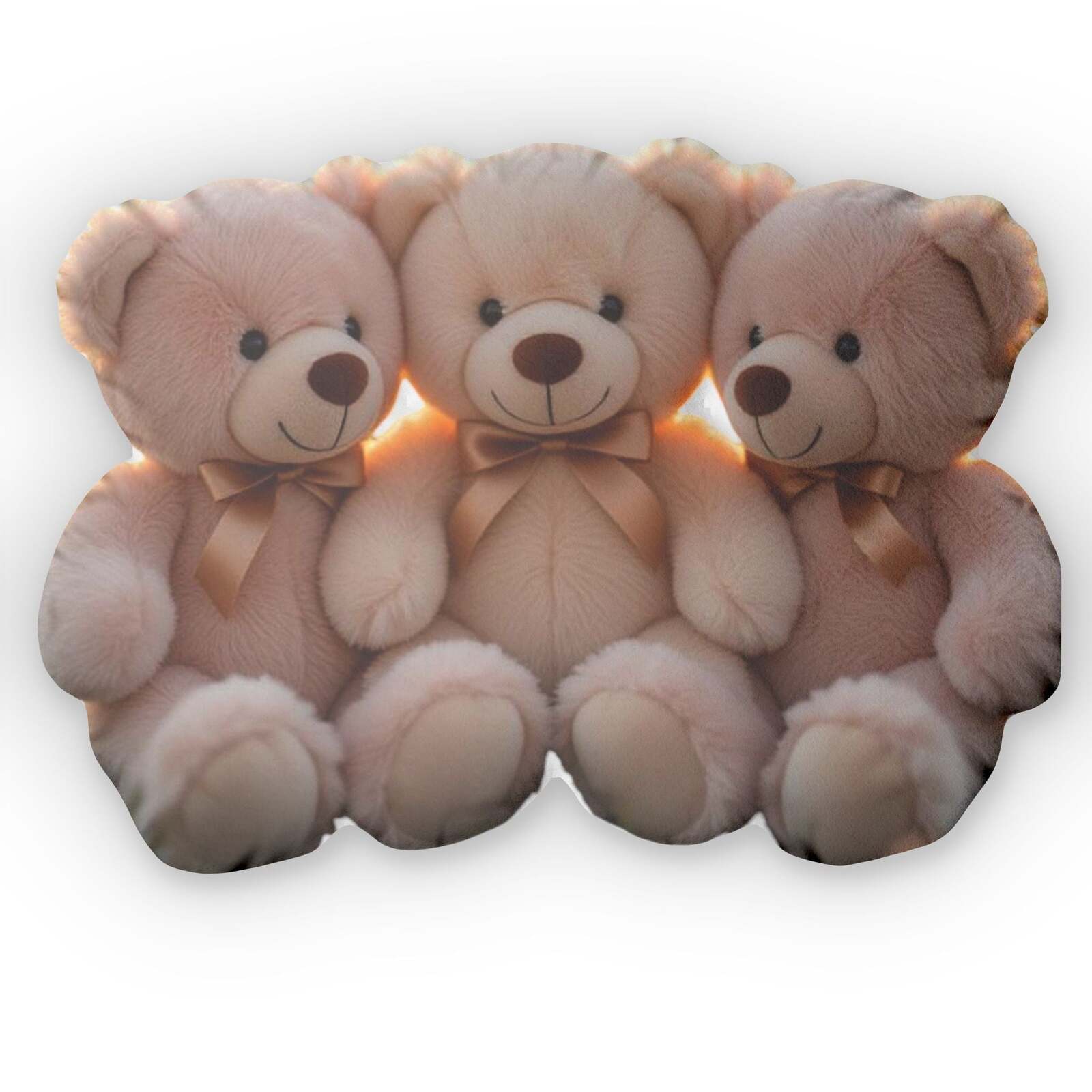 Teddy Bear Pillows, Sunset Glow Plushies Home Decor, Nursery Kids Gift, Item image 2