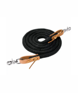 Weaver Leather 35-2026-S1 Poly Roper Rein, 5/8 x 8 ft., Black - $32.66