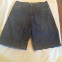 Old Skool shorts Size 34 denim blue jean inseam 11.5 inch mens - £11.78 GBP