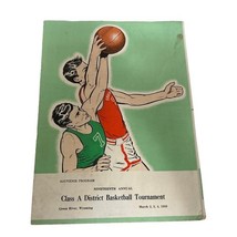 1950 PROGRAM WYOMING HIGH SCHOOL STATE BASKETBALL TOURNAMENT CLASS A DIS... - $20.00
