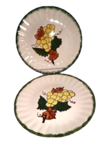 2 Yellow Cherries Southern Potteries Blue Ridge Country Fair for Avon Plates - £19.65 GBP
