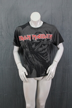 Iron Maiden Shirt - Eeverywhere Print Demon and Eddie Graphic - Men&#39;s Medium - £39.16 GBP