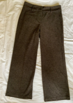 J Jill Wide Leg Stretch Knit Pants 12 Womens Blended Fabric Brown Career - $19.79