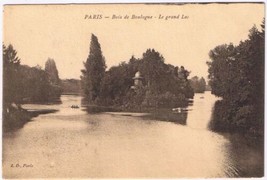 Postcard Paris Bois de Boulogne Le Grand Lac - £3.08 GBP