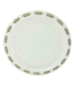 Anchor Hocking Platter Springwood Green Floral Edge 12" Placesetters Collection - $24.99