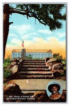 Grave of Buffalo Bill Lookout Mountain Colorado CO UNP Linen Postcard S9 - £2.29 GBP