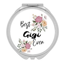 Best GIGI Ever : Gift Compact Mirror Flowers Floral Boho Vintage Pastel - $12.99