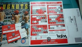 Lansing Lugnuts Baseball Team 1999 Magazine, Schedule Magnet &amp; Tickets  - $5.99