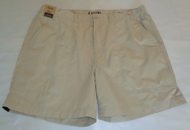 Roundtree &amp; Yorke Size 46 Waist WASHED UTILITY CARGO Light Khaki New Men... - $54.45