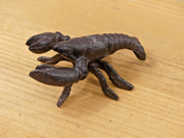 Crawfish Crawdad Figure Cast Iron Figurine Paperweight Lobster Cajun Decor - $14.49