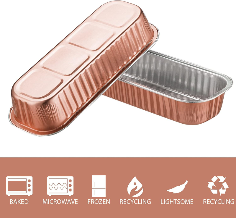 Disposable Aluminum Baking Cups, 50Pcs 6.8Oz 6.5"X2.5"X1.2" Foil Ramekin Item image 3
