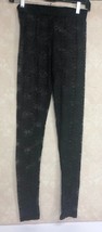 Black Sheer Floral Pattern Small / Medium Stretch Leggings - $11.91