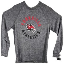 Yorkville Wolves Athletic Shirt Mens M Medium Long Sleeve Gray Top - $19.02