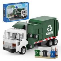 Garbage Truck with 3 Trash Cans Building Kit Educational Toy for Kids Brick Gift - £29.41 GBP