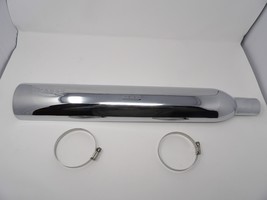 Rush Racing Chrome Heat Shield 3.5 &quot; slip on Harley Davidson Right Side - $1,351.08 MXN