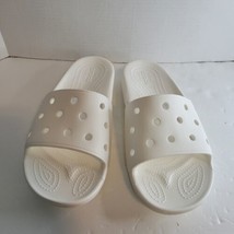 Crocs Classic White Slip On Slides Sandals White Size Women’s 12 Men&#39;s 10 - £22.80 GBP
