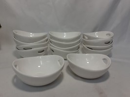 14 Vtg  Solus Bowls with Handles, Small, 3.5&quot;, For Dips, Salsa, Pudding, - $19.40