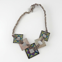 Square Geometric Statement Necklace For Women Fashion Necklace Pre-Owned... - $7.54