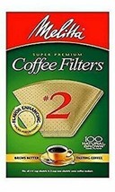 Melitta 622752 100 Count #2 Natural Brown Cone Coffee Filters - £8.77 GBP
