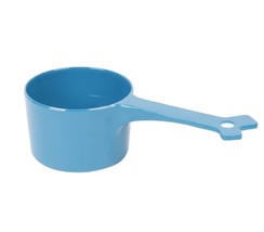 Messy Mutts Dog Cat Food Scoop 1 Cup Blue - £7.12 GBP